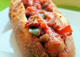 Sausage & Peppers Parmigiana Sub