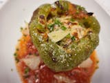 Stuffed Bell Peppers w/Garlic Bread (3)