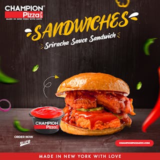 Sriracha Blue Chicken Sandwich