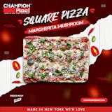 Square Margherita Mushroom Pizza