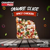 Spicy Chicken Pizza Slice