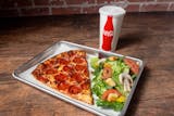 Pepperoni Pizza Slice, Side Salad & 20 oz. Soft Drink Combo