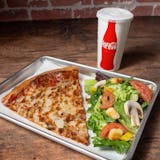 Cheese Pizza Slice, Side Salad & 20 oz. Soft Drink Combo