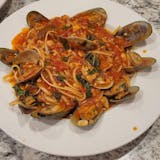 Mussles & Clams over Linguine