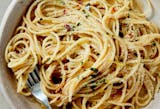 Pasta with Garlic, Oil & Anchovies