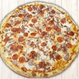 Three Meat Pizza