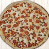 Meatball and Pepperoni Pizza