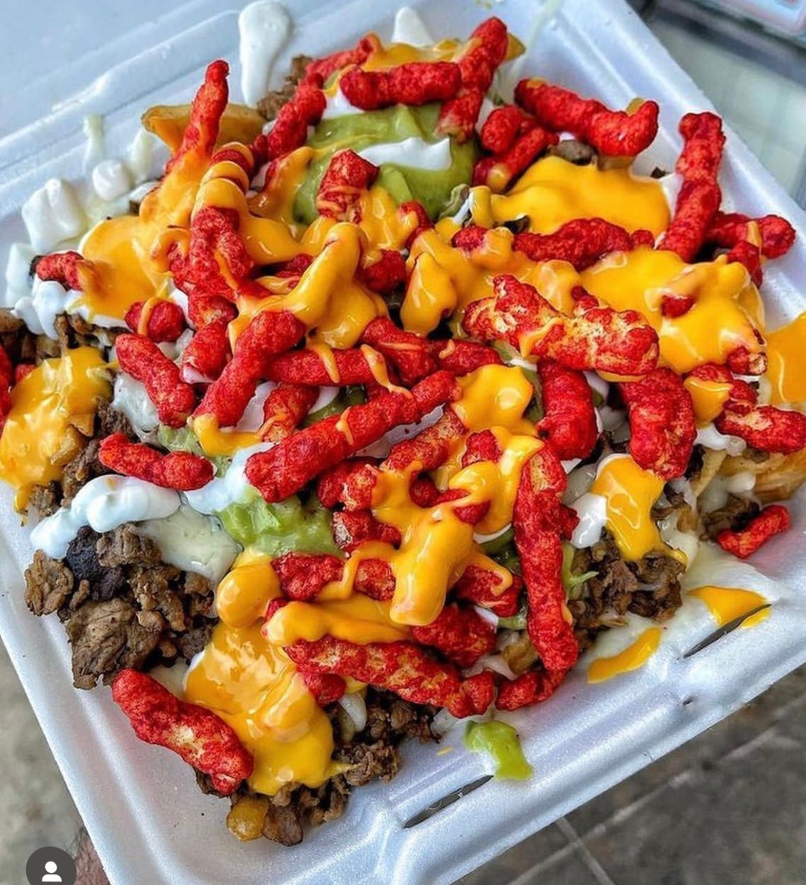 Loaded hot cheetos