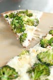 White Broccoli Pizza Slice