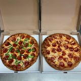 Two Large Pizza with 2 Toppings On Each & 1 Order of Breadsticks