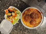 Spaghetti with Meatballs Dinner