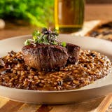 Al Funghi Risotto with Filet Mignon