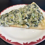 Spinach Artichoke Pizza Slice