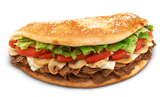 Steak, Cheese & Mushrooms Sub