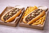 2 Cheesesteaks (Beef or Chicken) (1) Order of Fries