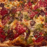 Italian Beef, Hot Giardiniera & Onions Pizza