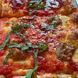 Hot Italian Sausage Pizza Slice