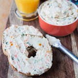 Bagel with Veggie Cream Cheese