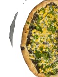 Fried Beans Jalapeno Pizza