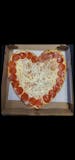pepperoni heart pizza