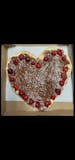 Nutella heart pizza