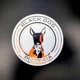 Black Dog Fire Magnet