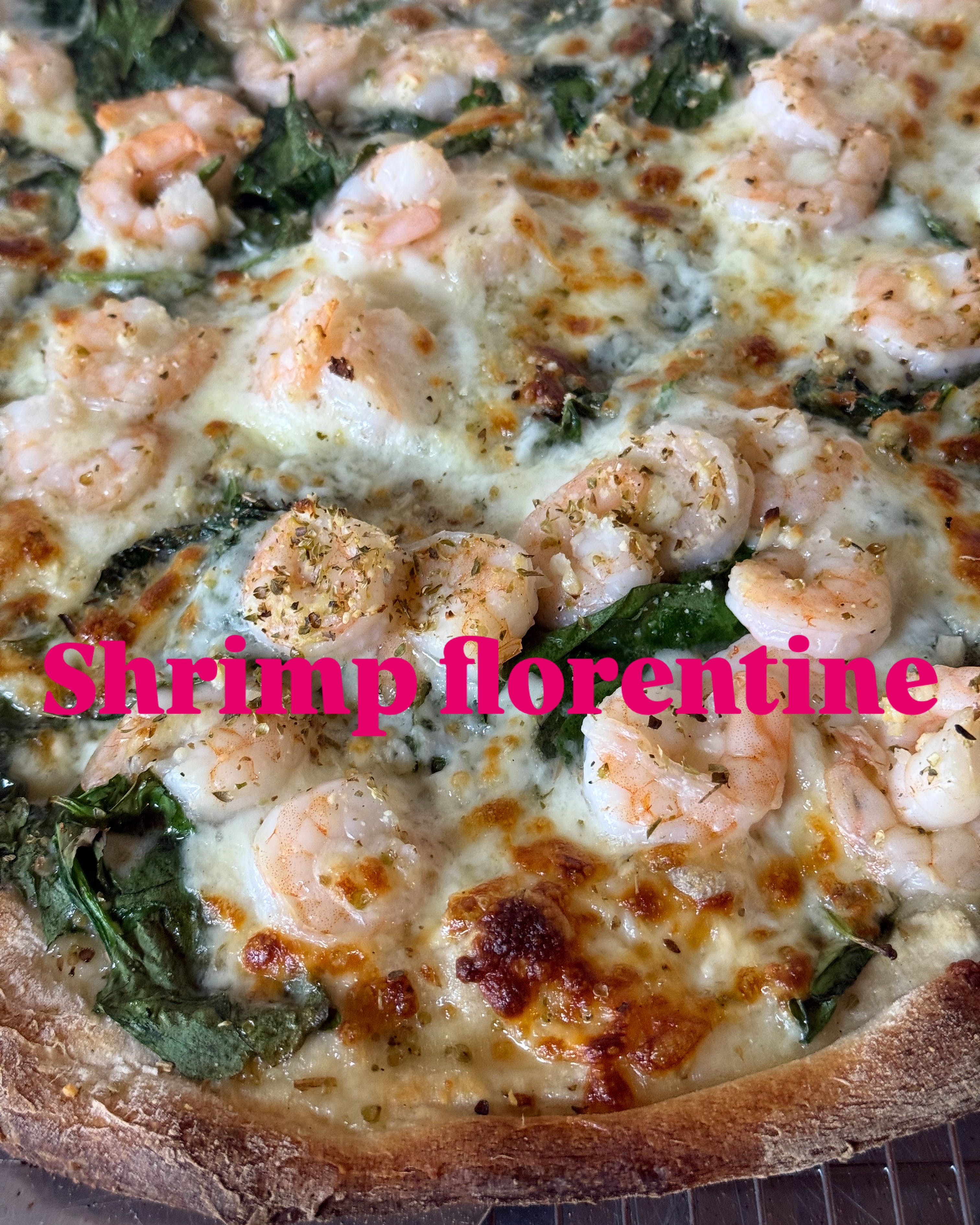 Shrimp Florentine Pizza