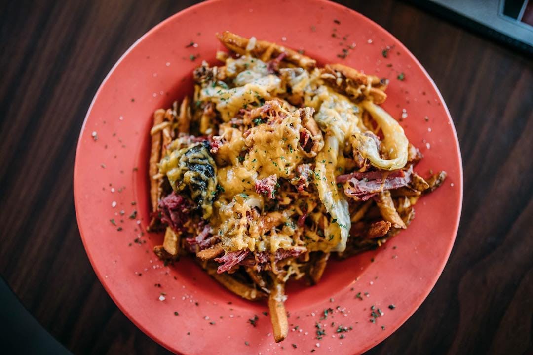 Hand Cut Fries with Cheese & Bacon