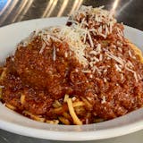 Spaghetti Con Polpette Lunch