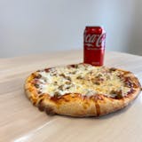 Two-Top. 10" Pizza+Soda for Lunch