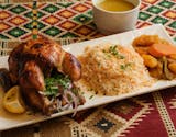 Chicken with Rice, Salad & Soup