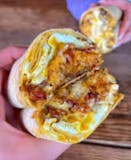 Meat lovers breakfast burrito