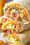 Vegetable  Breakfast burrito