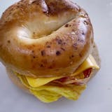 Bagel with Eggs & Bacon