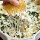 Spinach Artichoke Dip with Tortilla Chips