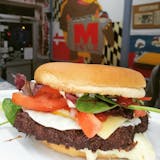 Marathon Burger on a Kaiser Roll
