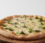 White Pizza with Garlic & Broccoli
