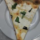 White Pizza Slice Pick Up
