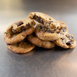 1/2 Baked Chocolate Chip Cookies