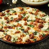 Cauliflower Spinach Mozzarella Pizza