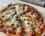 Pulled pork bbq pizza