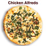 Spinach Chicken Alfredo Gluten Free Pizza