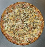 Thin Crust Pizza with Mushrooms