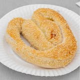 Homemade Pretzel Stuffed with Melted Mozzarella Cheese