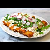 Chicken Enchiladas with Poblano Sauce