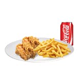 18. Three Pieces of Mix Chicken with Fries & Soda Special
