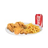 19. Four Pieces of Mix Chicken with Fries & Soda Special