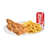 23. Four Pieces of Tenders with Fries & Soda Special