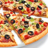 Dairy-Free Cheese Garden Veggie Pizza