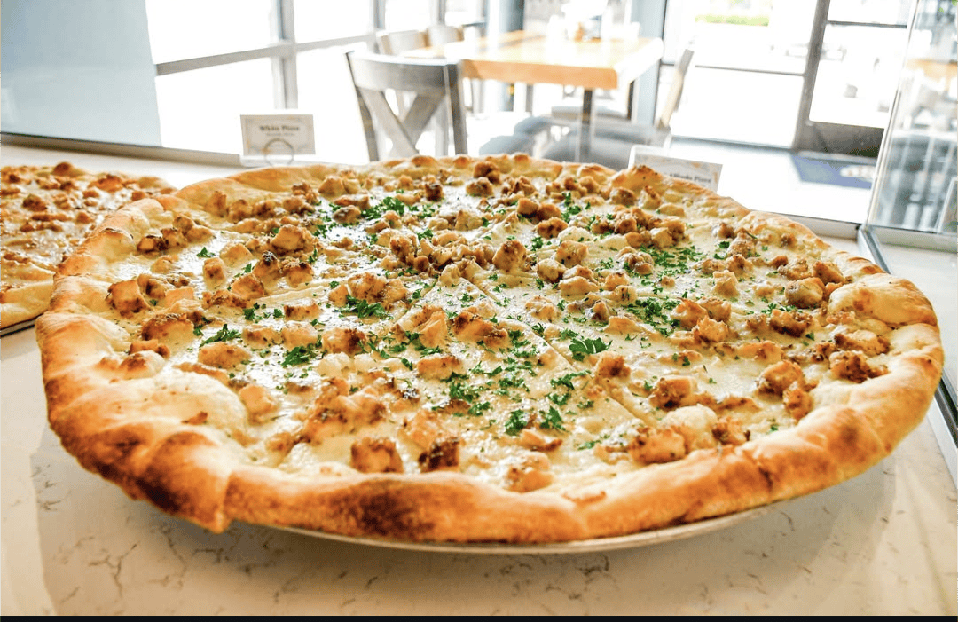 Chicken Alfredo Pizza